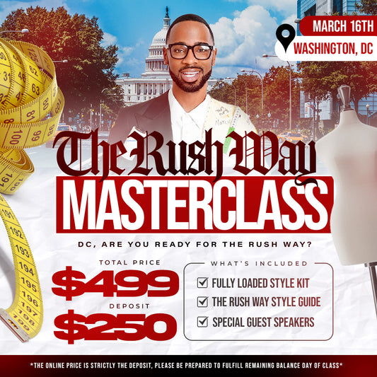 The Rush Way Master Class (WASHINGTON DC) Deposit